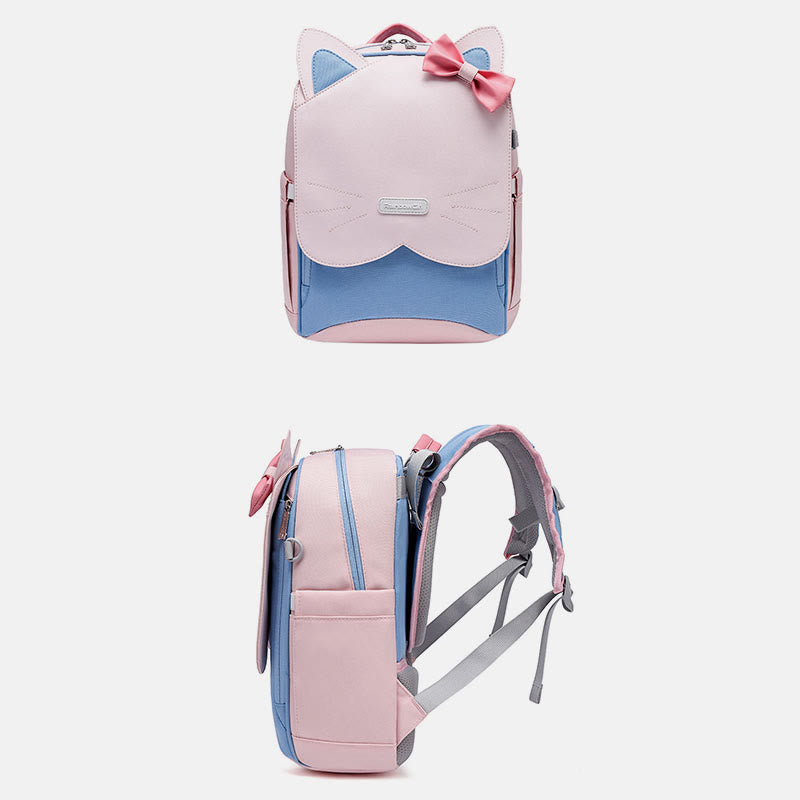 Wasserdichter, leichter Kitten-Rucksack für Schüler, Kinder, Grundschultaschen