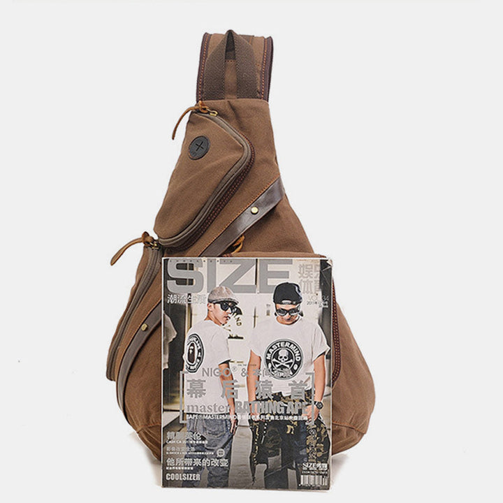 Große Kapazität Retro Sling Bag Messenger Bag