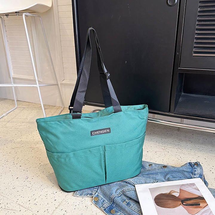 Supermarkt Rolling Tote Abnehmbare Faltbare Räder Schulter Handtasche Für Frauen