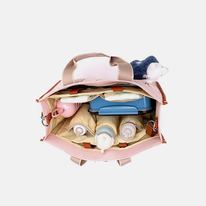 Tragetasche mit schweren Fächern, große Kapazität, Handtasche für junge Mütter, Einkaufstasche, Strandtasche, Reisetasche