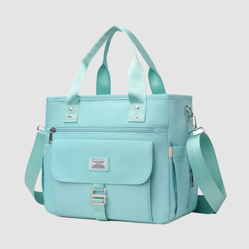 Tote Für Outdoor Picknick Tragbare Multifunktionale Wasserdichte Nylon Mittagessen Tasche - Dunkeltürkis - image 26