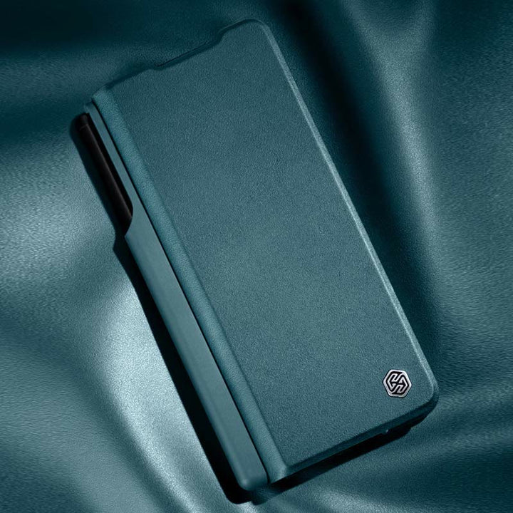 Leder-Handyhülle für Samsung Galaxy Z Fold 4 5G mit S Pen-Hülle