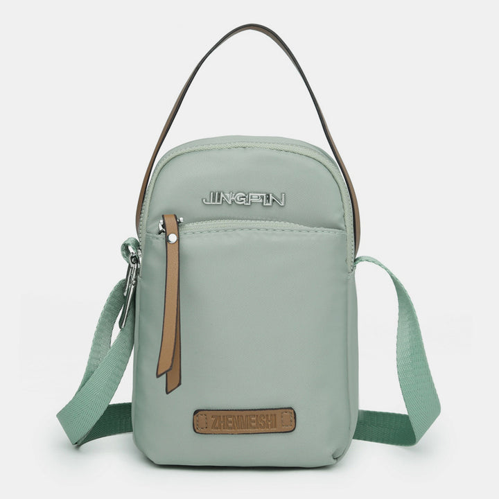 Kleine Umhängetasche aus Nylon für Handys, leichte Mini-Schulterhandtasche