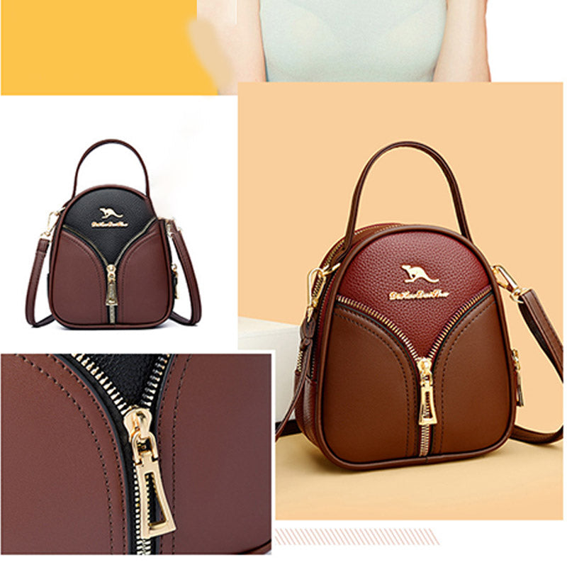 Kleine Crossbody-Handytasche für Damen, Handy-Schultertasche aus Leder