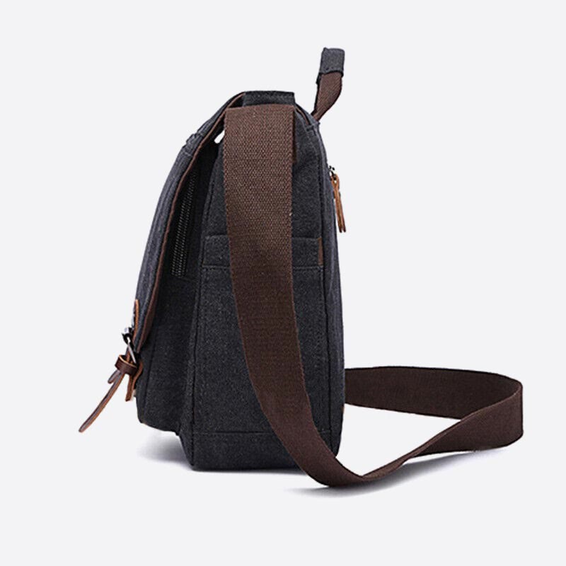 Messenger Bag für Herren, tragbar, großes Fassungsvermögen, Canvas, Business-Aktentasche