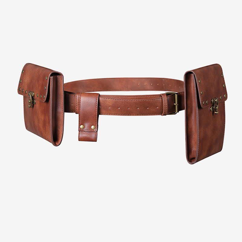 Mittelalterliche Renaissance-Gürteltasche, Gürtelholster mit Gürtel-Schlüsselanhänger
