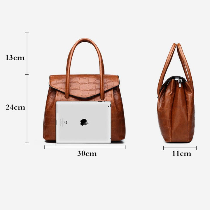 Damen Satchel Handtasche Schultertaschen Robuste Tragetaschen mit Griff oben