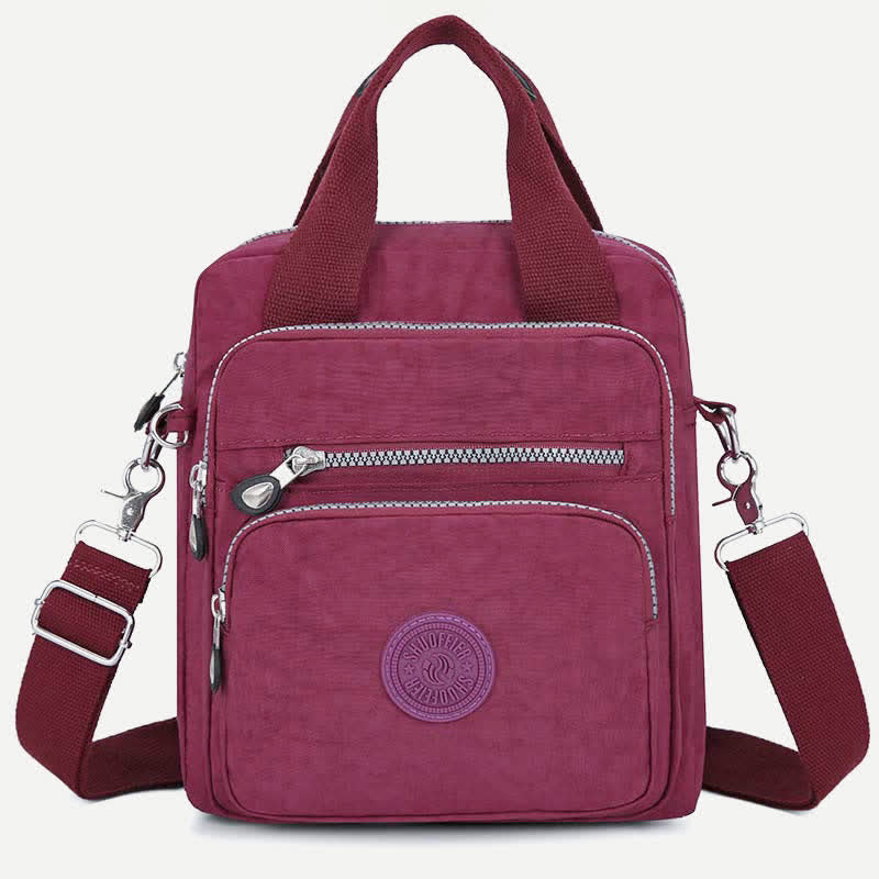Leichte Umhängetasche aus Nylon für Damen, Handtasche mit mehreren Taschen, Schultertaschen