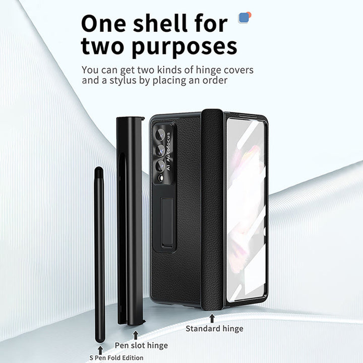 Telefonhülle für Z Fold 4 mit magnetischem Scharnier, klappbare Schutzhülle