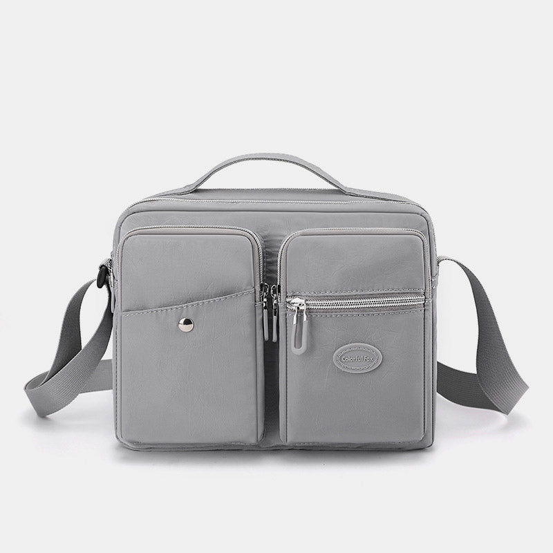 Leichte Handtasche, Umhängetasche, mehrere Taschen, für Reisen und Arbeit, Schultertasche, Messenger Bag