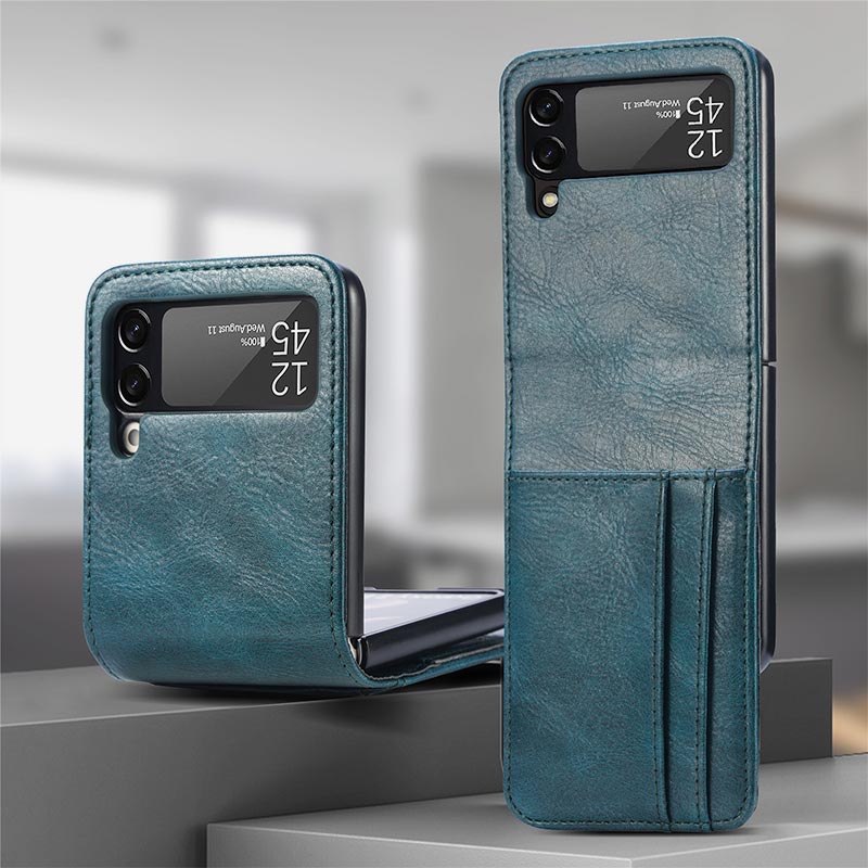 Samsung Galaxy Z Flip&amp; Z Flip 3 4 Handyhülle Leder-Handytasche mit Multi-Slot