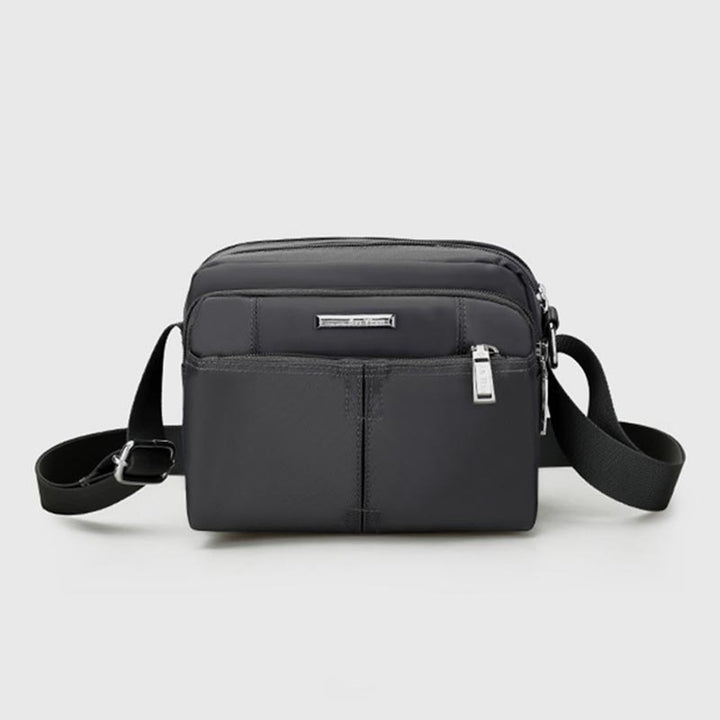 Umhängetasche mit mehreren Taschen für Herren, leichte Mini-Umhängetasche aus Nylon