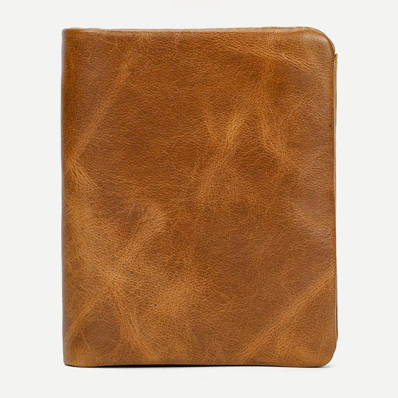 Retro Herren Leder Geldbörse Bifold Design Schlank Halter 6-10 Karten
