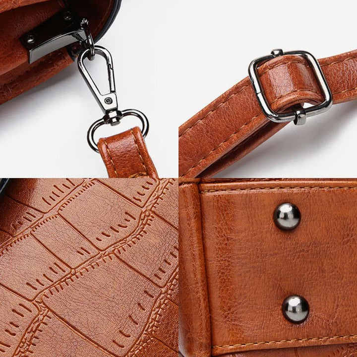 Damen Satchel Handtasche Schultertaschen Robuste Tragetaschen mit Griff oben