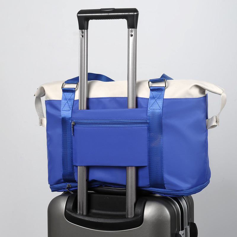 Reisetasche für Damen, große Aufbewahrungstasche mit Fach für trockene und nasse Abteile
