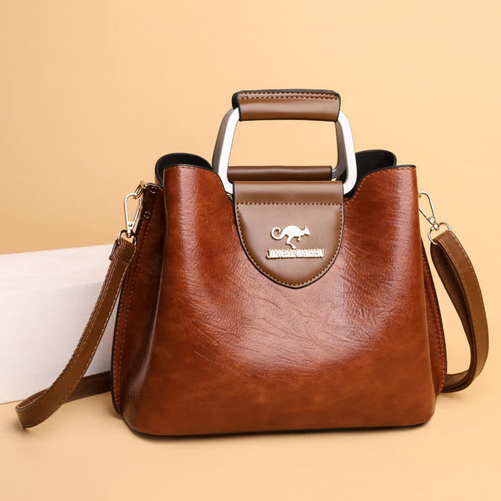 Damen Leder Designer Handtasche Top Griff Satchel Damen Umhängetasche