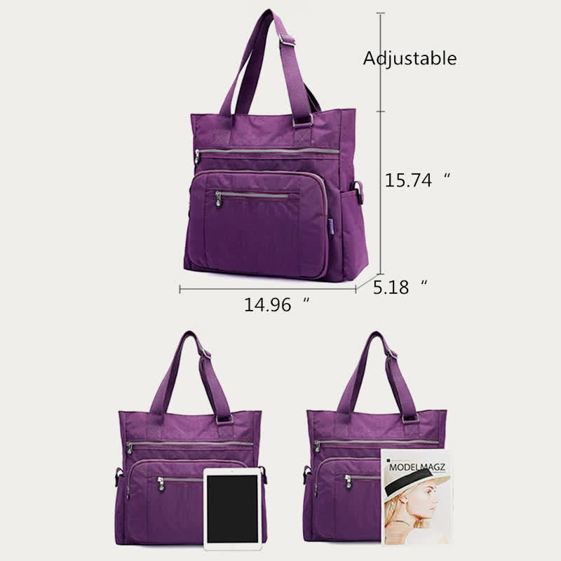 Wasserabweisende Reisehandtasche mit großem Fassungsvermögen