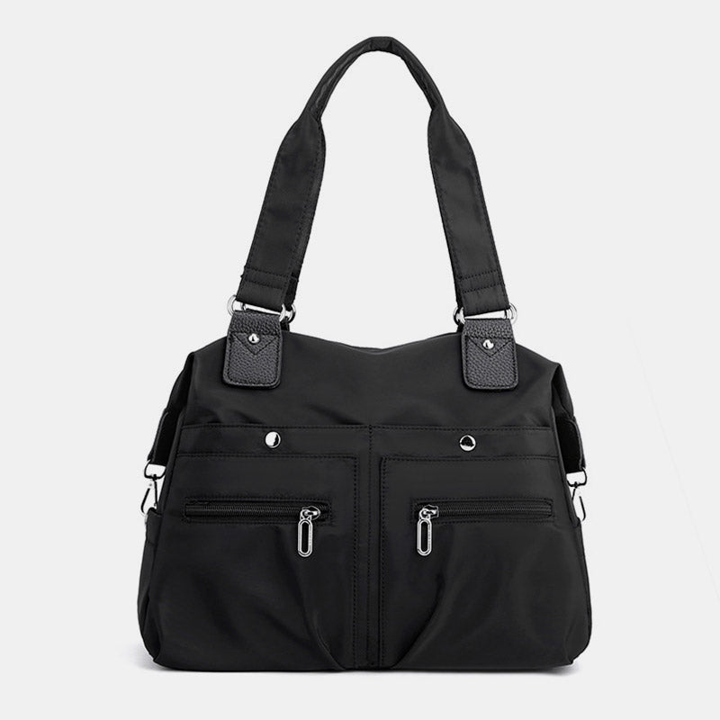 Damen Nylon Schultertasche Leichte wasserdichte Tragetasche Casual Arbeitstasche Geldbörse
