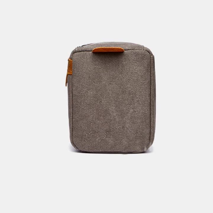 Retro-Aufbewahrungstasche aus Segeltuch, Make-up-Tasche, Reise-Kulturtasche für Damen und Herren
