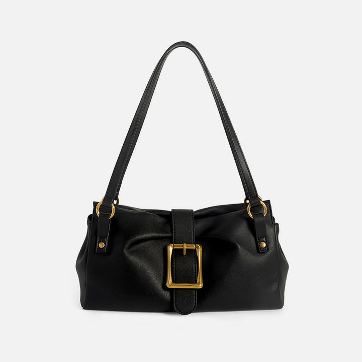 Klassische Unterarmtasche im Retro-Stil für Damen, Schultertasche aus echtem Leder