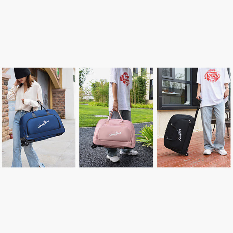 Zugstangen-Reisetasche für Männer und Frauen, leichte Bordtasche