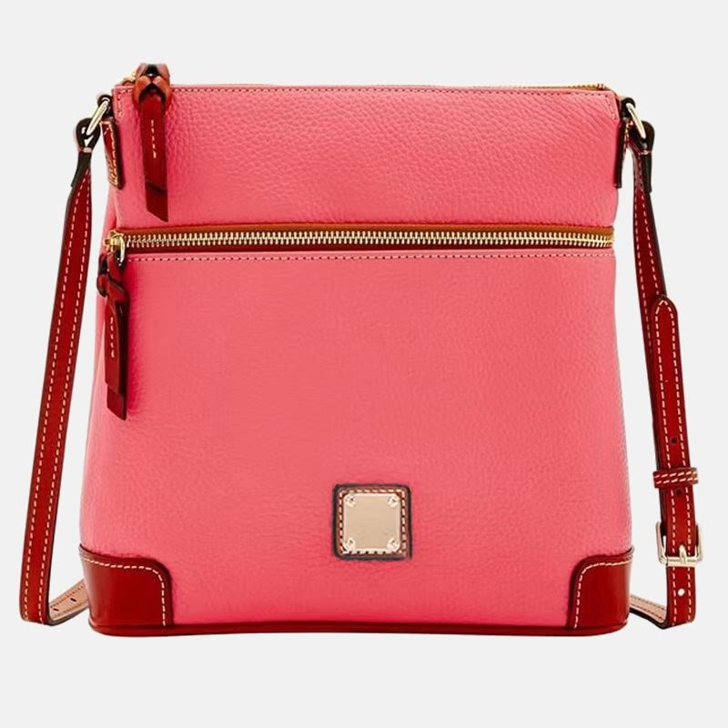 Umhängetasche für Damen, mehrfarbige Ledertasche mit Lychee-Grain-Textur