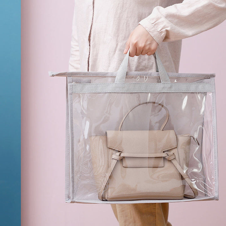 Aufbewahrungstasche für Zuhause, staubdichte, sichtbare, feuchtigkeitsdichte PVC-Schutztasche