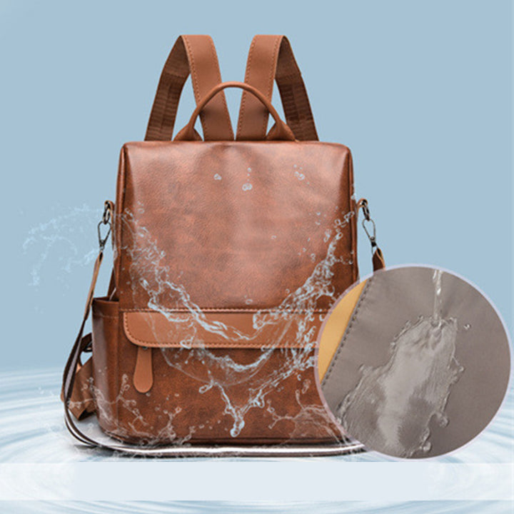 Damen Anti-Diebstahl Rucksack Geldbörsen Mehrzweck Leder Handtasche Schultertasche Reisetasche