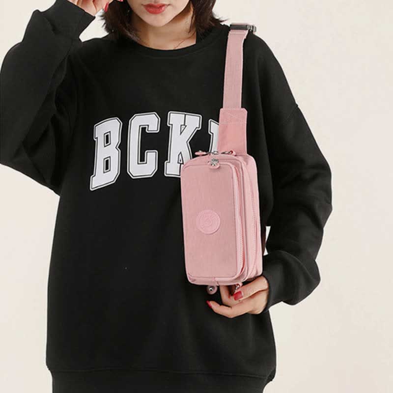 Leichte, wasserdichte Gürteltasche für Damen mit Crossbody-Gurt