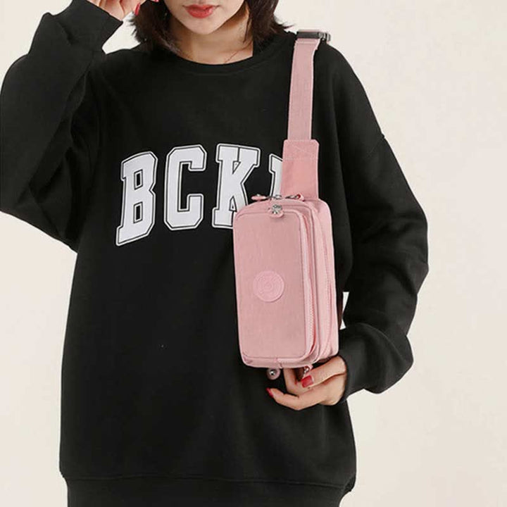 Leichte, wasserdichte Gürteltasche für Damen mit Crossbody-Gurt