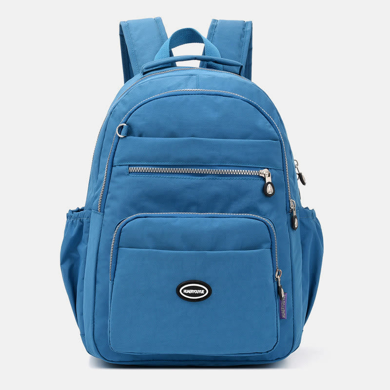 Nylon-Rucksack mit mehreren Taschen, leichter, lässiger Reise-Tagesrucksack für Damen