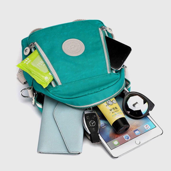 Funktioneller kleiner Rucksack, leichte Umhängetasche aus Nylon, Mini-Tagesrucksack