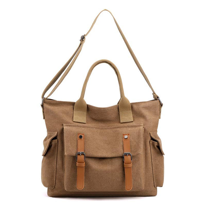 Große Kapazität Damen Canvas Tote Casual Crossbody Schulter Handtaschen Messenger Bag