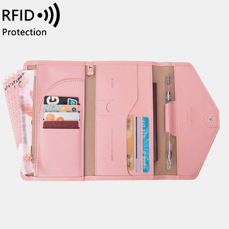 RFID-Passhülle für die Reise, ultradünne, multifunktionale Dokumententasche