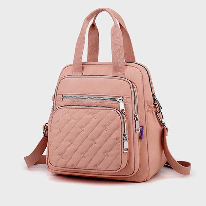 Multifunktionale leichte Prägung Elegante Handtasche Umhängetasche Rucksack