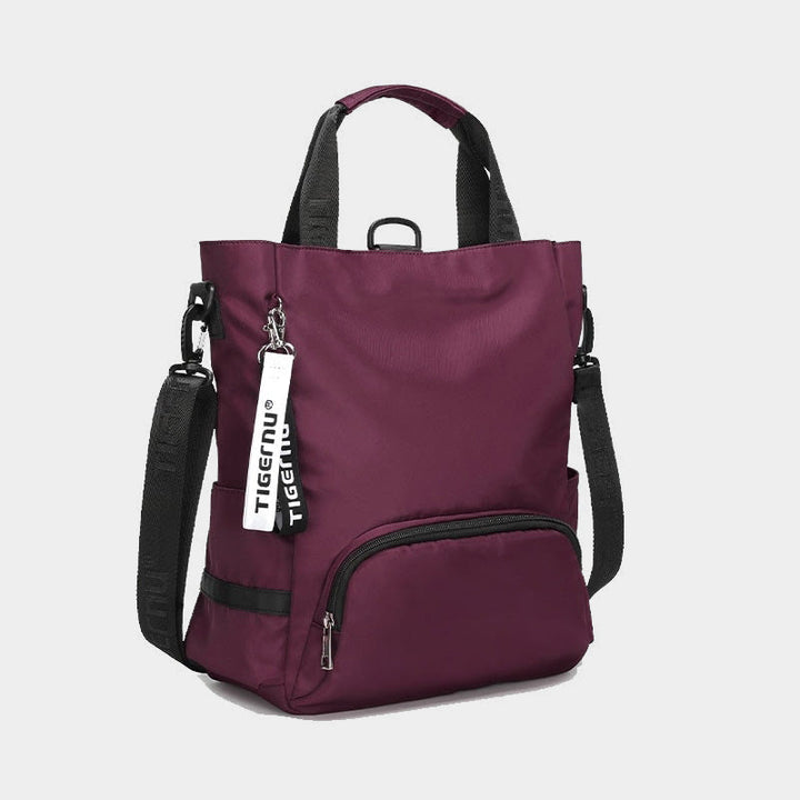 Leichte Umhängetasche, umwandelbarer Rucksack, lässige Handtasche, Büchertasche