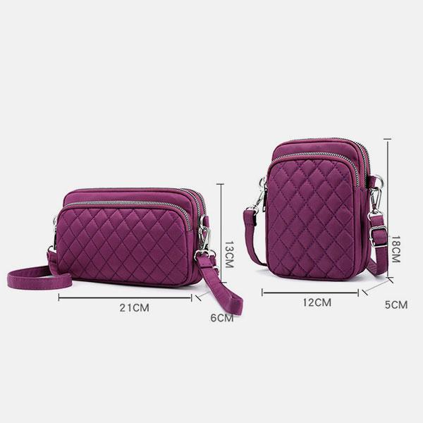 Umhängetasche mit großem Fassungsvermögen und mehreren Taschen