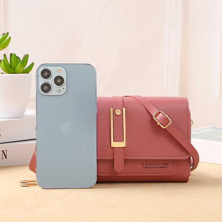 Handytasche für Damen, einfarbig, große Kapazität, Gewicht
