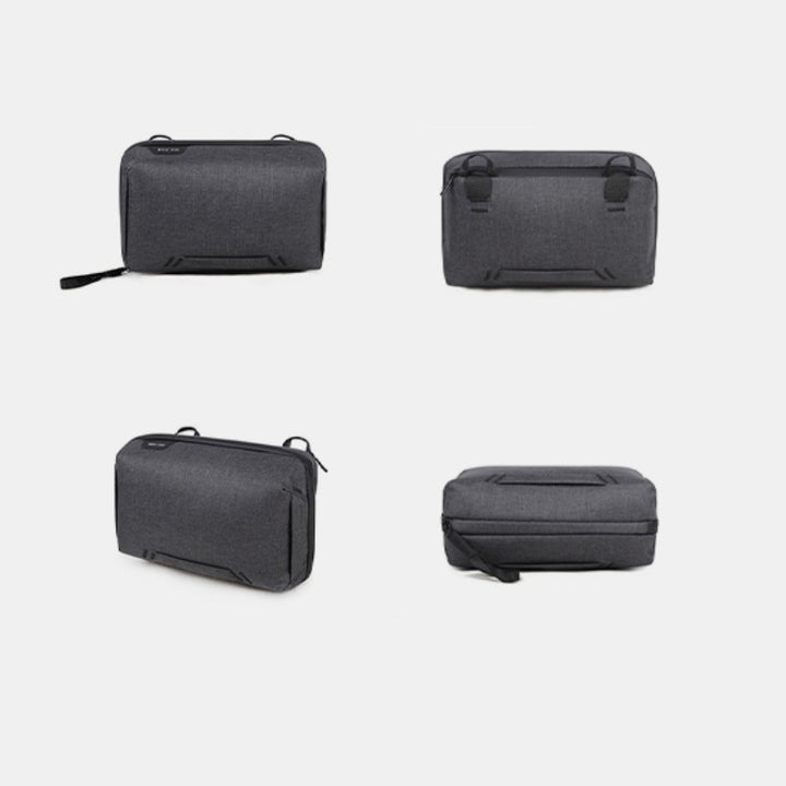 Leichte Aufbewahrungstasche mit Reißverschluss und mehreren Steckplätzen, tragbarer Organizer für Elektronikartikel, Make-up-Tasche