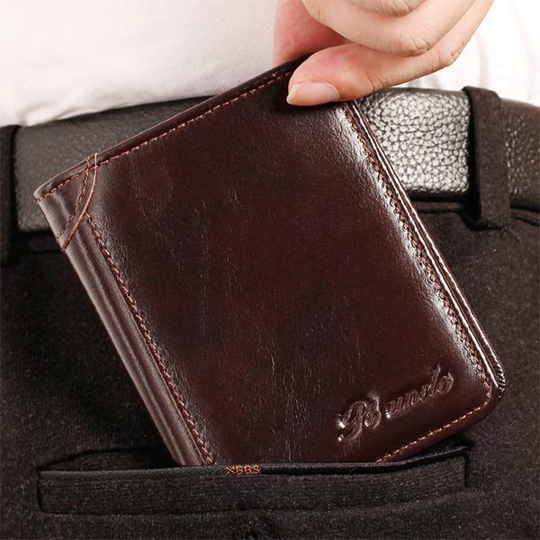 RFID Multifunktionale Lederbrieftasche