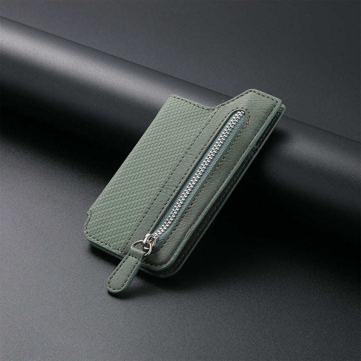 Brieftasche für Telefon Creative Stick Clamshell Style Zurück Kartenhalter