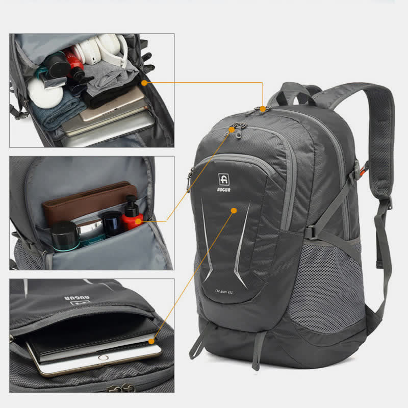 Packbarer Wanderrucksack, wasserabweisend, leichter Tagesrucksack, faltbarer Reiserucksack