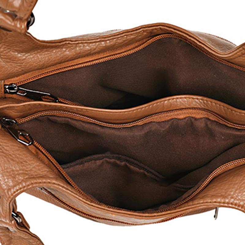 Damen Handtasche und Geldbörse Große Hobo Bag mit Doppelfach