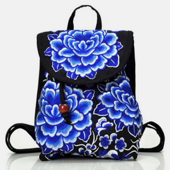 Reiserucksack mit ethnischer Vintage-Stickerei