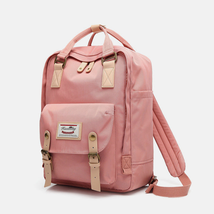 Großer Vintage-Reiserucksack mit mehreren Taschen im College-Stil