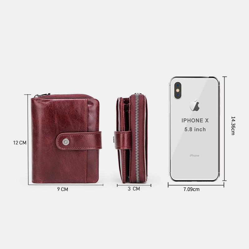 RFID Multifunktionale Leder Vintage Geldbörse