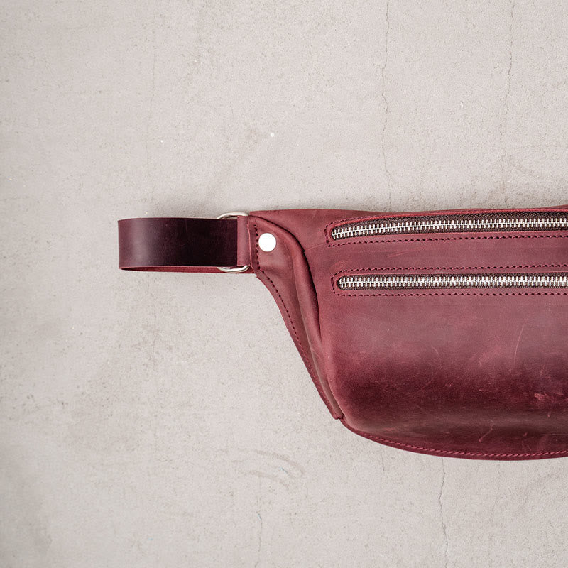 Gürteltasche für Damen und Herren, Outdoor, Hüfttasche mit Doppelreißverschluss, Brusttasche