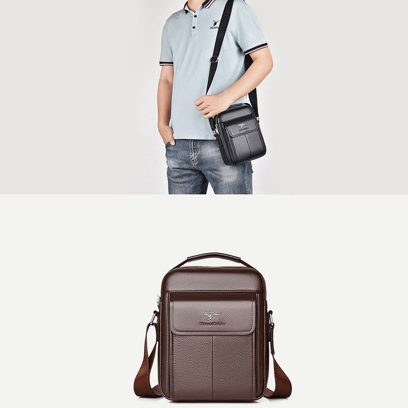 Kuriertasche für Herren, großes Fassungsvermögen, Umhängetasche für Geschäftsreisen