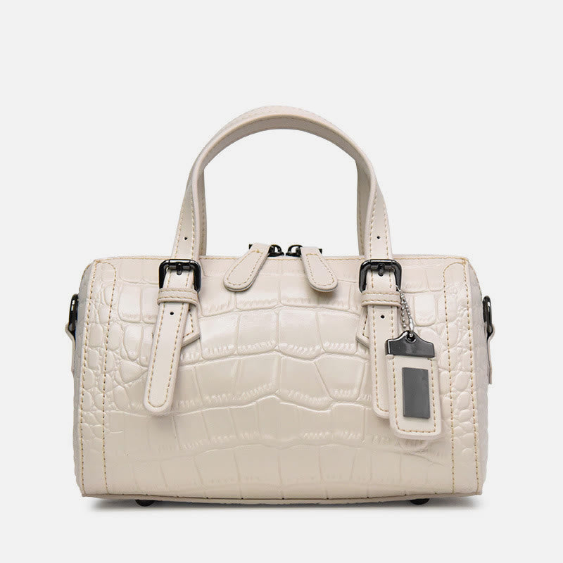 Krokodildruck Leder Handtasche Business Commuter Damen Umhängetasche