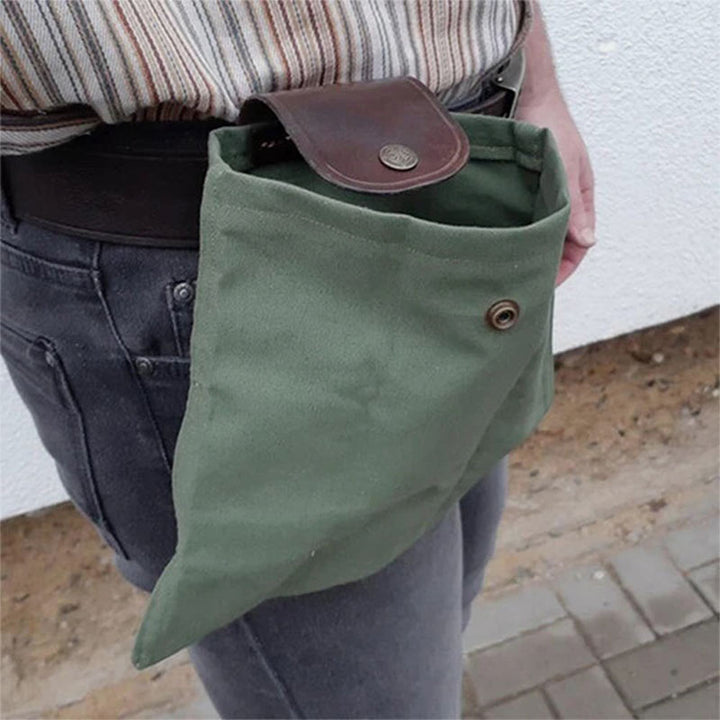 Aufbewahrungstasche aus Leder und Canvas für Bushcraft